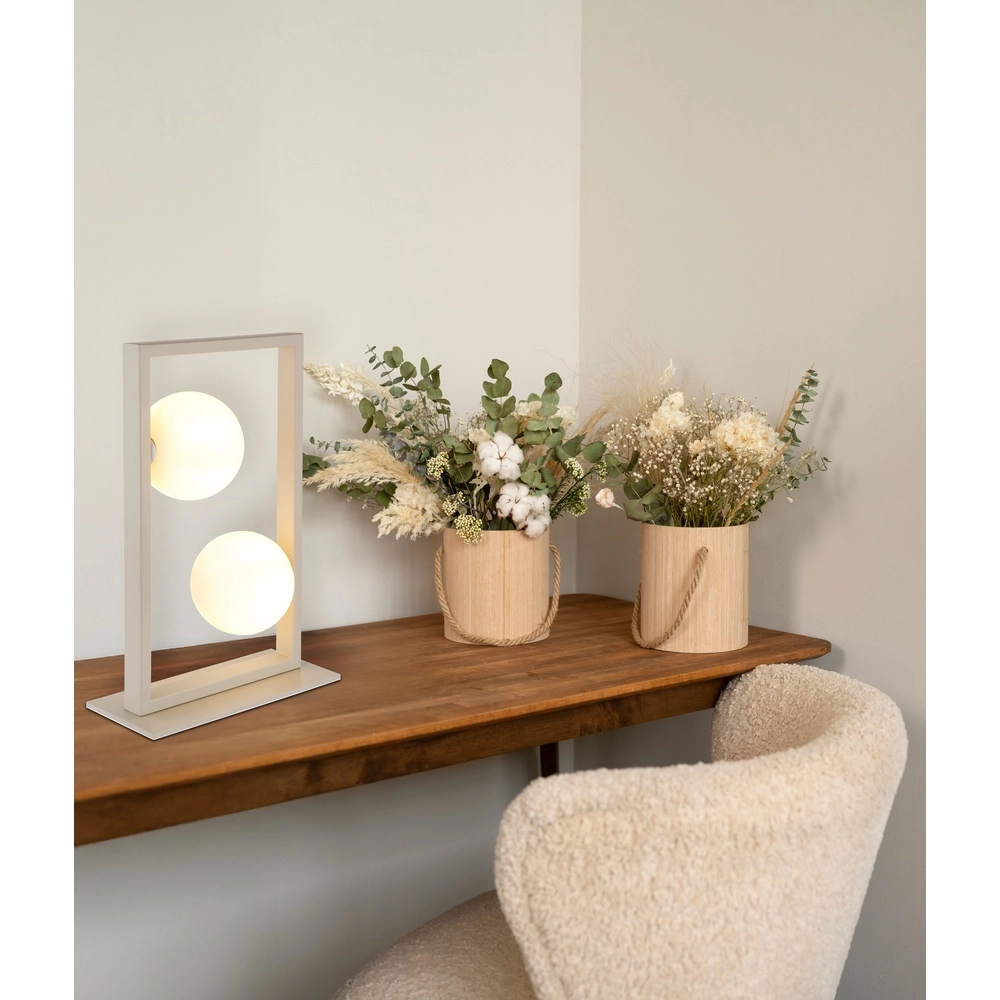 Moderne Tischlampe Nanda Sandbraun Globo 9007371567041