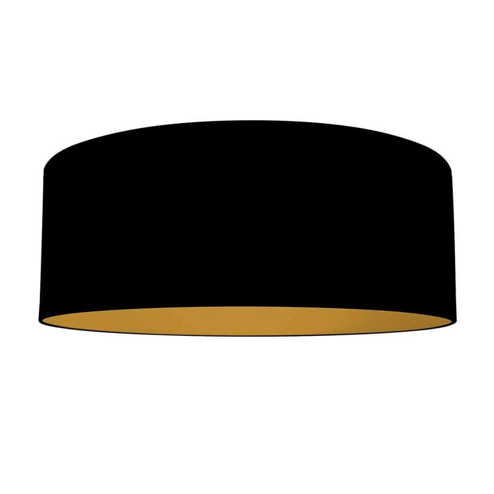 Stehlampe Zig-Zag schwarz mit goldener Innenseite Ø 50cm Steinhauer 8712746179286
