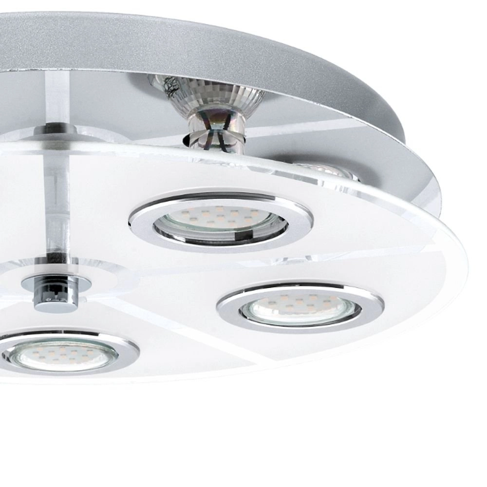 LED-Deckenlampe Cabo Round 5x3W - 3000K - 35cm Chrom Eglo 9002759309336