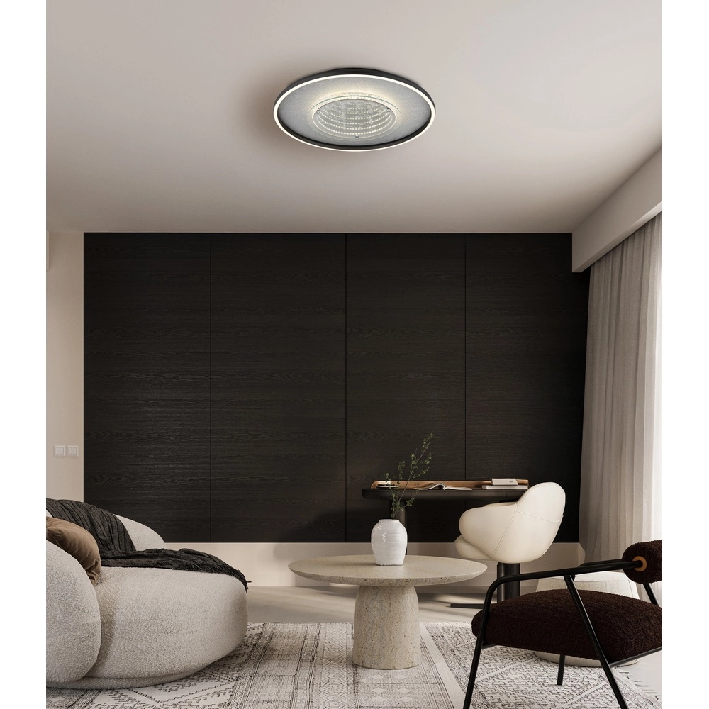 Deckenlampe Mirrora schwarz Ø 51,5 cm Globo 9007371569854
