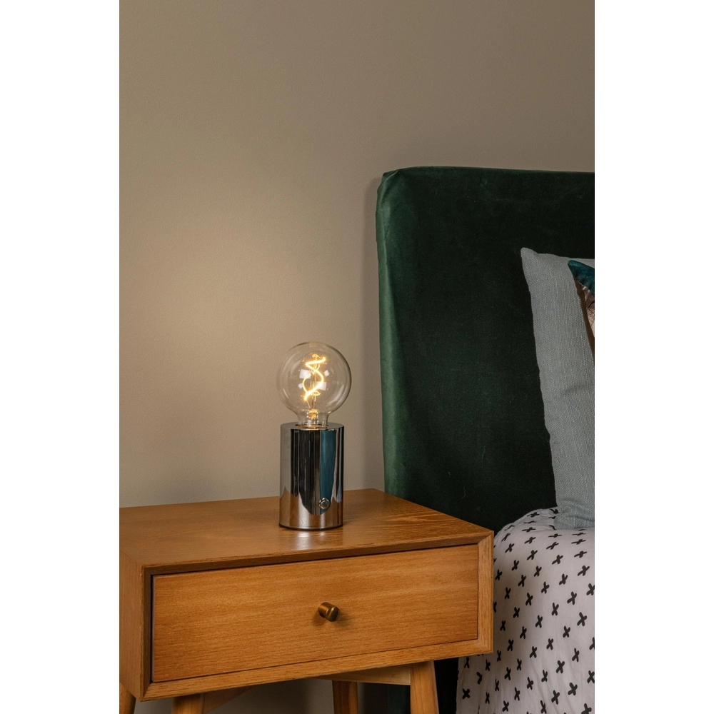 Wiederaufladbare Tischlampe Vivo Chrom Lucide 5411212520869