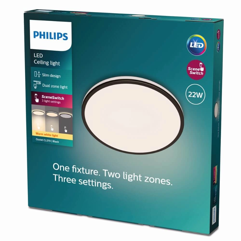 Weiße Deckenleuchte Ozziet Ø 40cm Philips 8719514432000