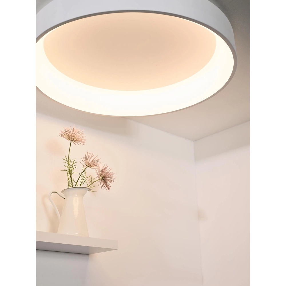 Deckenlicht Talowe Led Ø 80 cm weiß Lucide 5411212460677