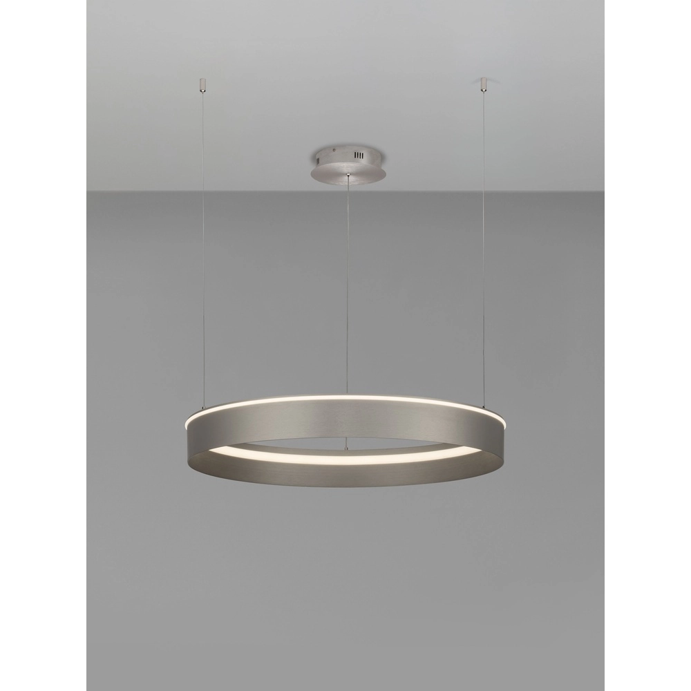 Moderne Pendellampe Olivia nickel Ø 78 cm Lyora 5212017494221
