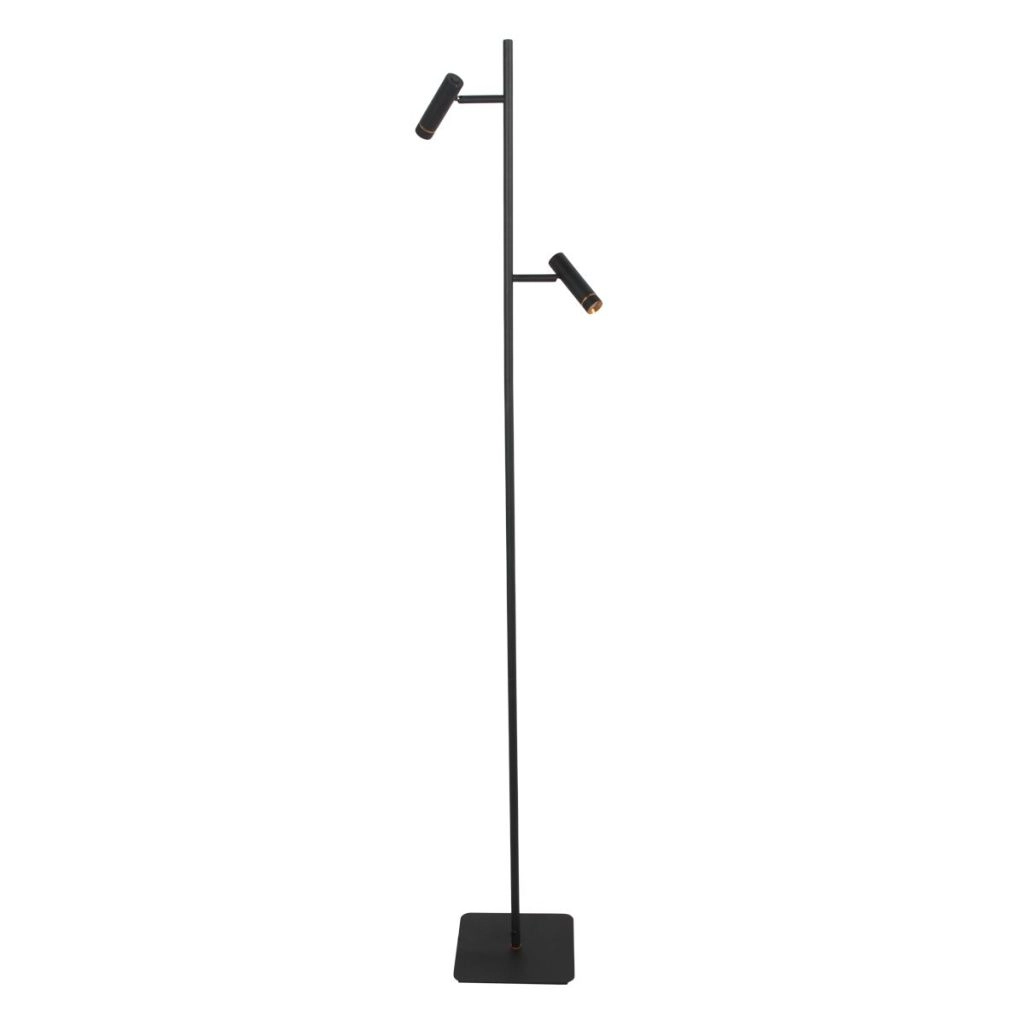 Stehlampe 2-Leuchten Lumo Schwarz Steinhauer 8712746184686