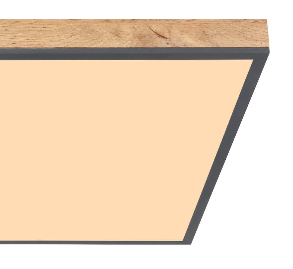 LED-Deckenleuchte aus Holz Doro 59x59 cm Globo 9007371421992