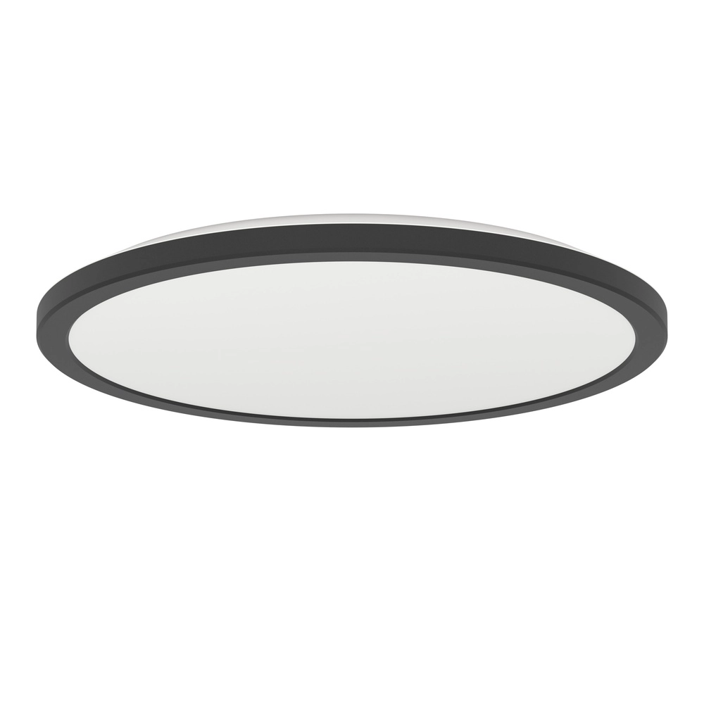Intelligente Badezimmerlampe Rovito-Z rund - schwarz - Ø 38,9 cm