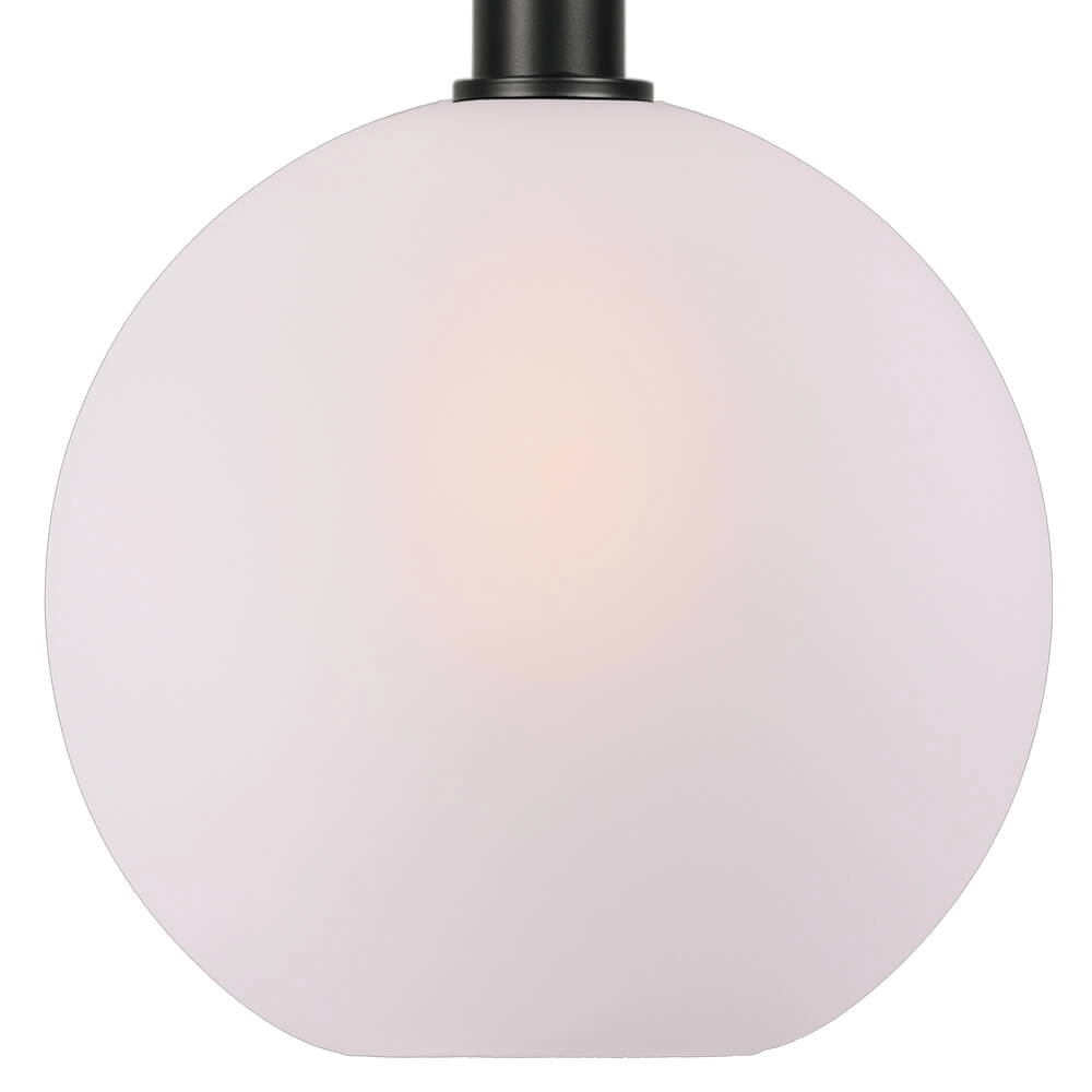 Hängelampe Ø 30cm Bella 2 Schwarz mit mattweißem Glas Masterlight 8718121334356