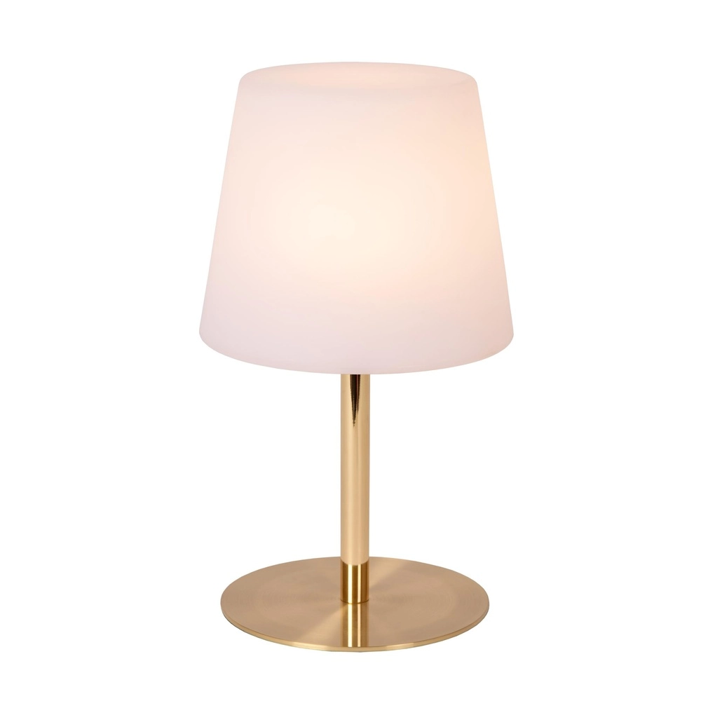 Wiederaufladbare Tischlampe Tyon Gold Lucide 5411212134738