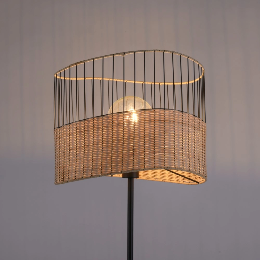 Rattan Pendelleuchte Boho M Ø 43cm Lyora 5903139111515