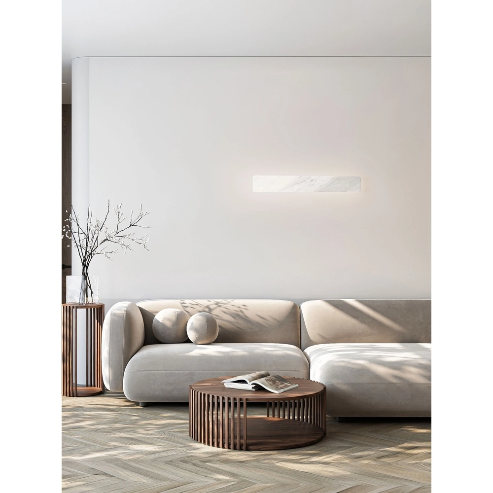 Elegante Wandlampe Alyssa Weißer Marmor