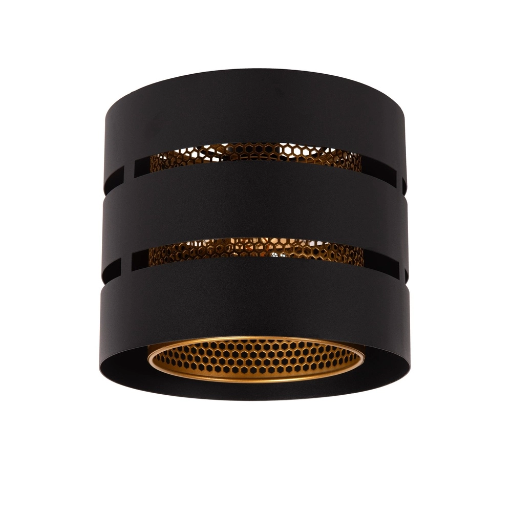 Deckenlampe Rosas Ø 26 cm schwarz mit Gold
