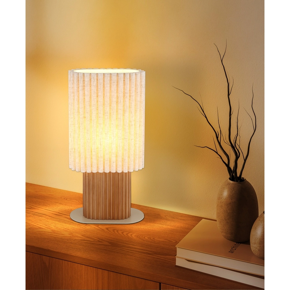 Einzigartige Tischlampe Jannie Braunes Oval Globo 9007371589906