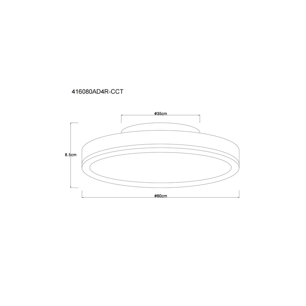 Design-Deckenlampe Doro Ø 60 cm silbergrau Globo 9007371528554