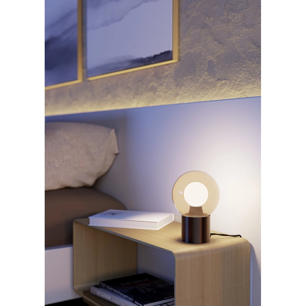Design-Tischlampe Bravino Kupferbronze