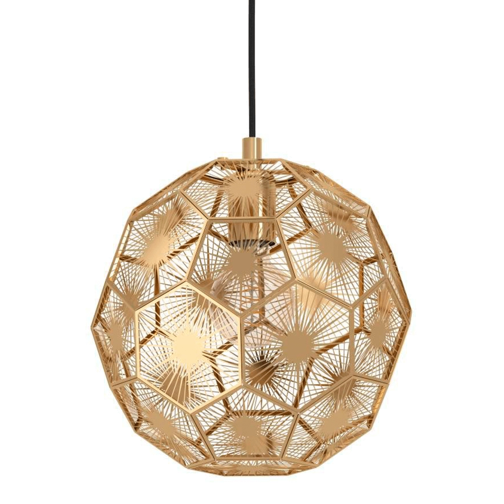 Hängelampe im Golddesign Skoura Ø 30cm Stars of Light 9002759397548