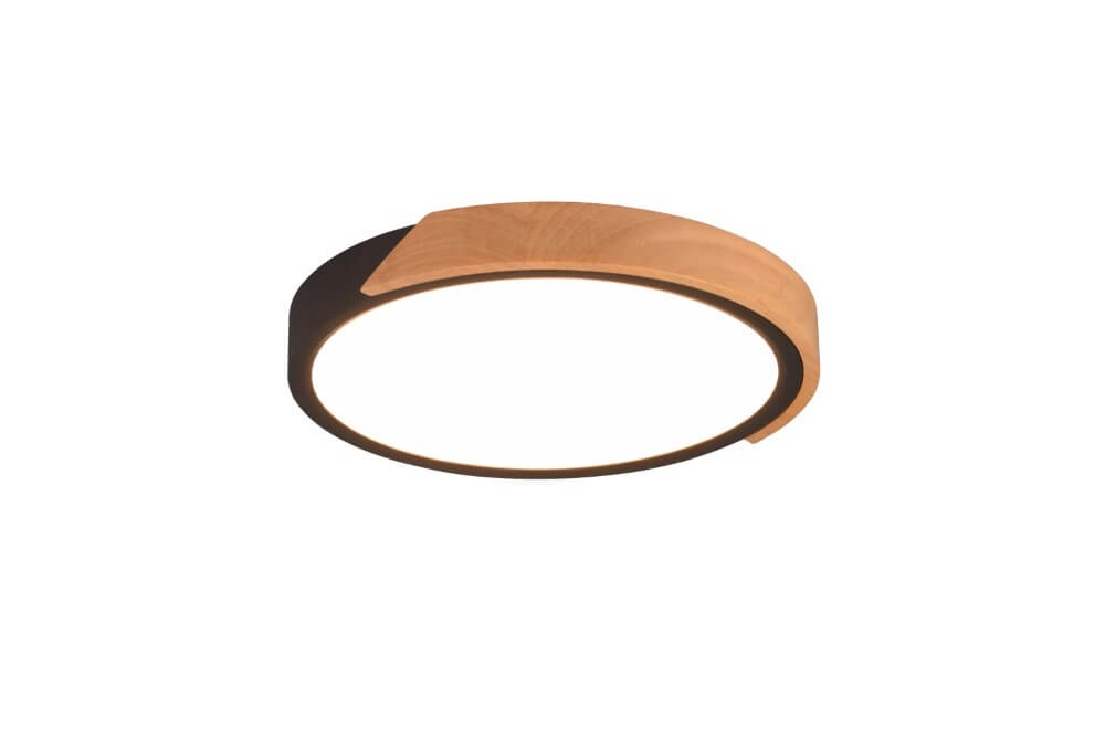 Schwarze LED-Deckenleuchte Jano Ø 32cm Trio 4017807541427