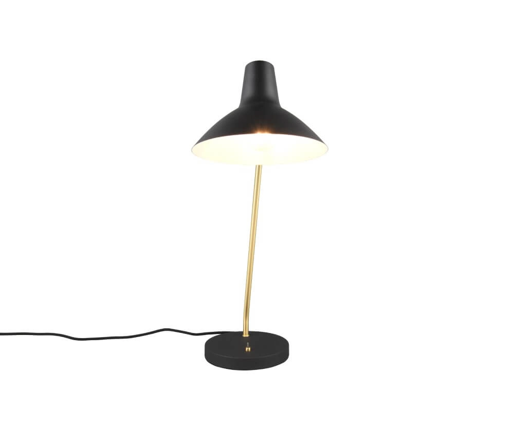 Schlanke Schreibtischlampe Traveller Schwarz Trio 4017807613711