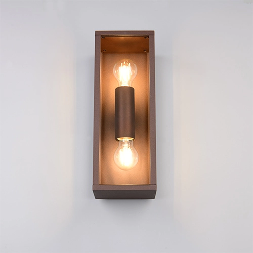 Moderne Wandlampe Garonne M rostbraun Trio 4017807687392