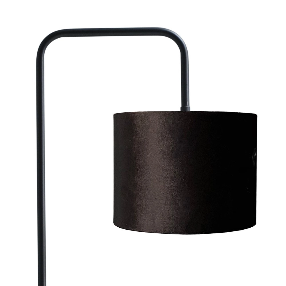 Stehtischlampe Venus 152cm mit schwarzem Lampenschirm Masterlight 8718121246710