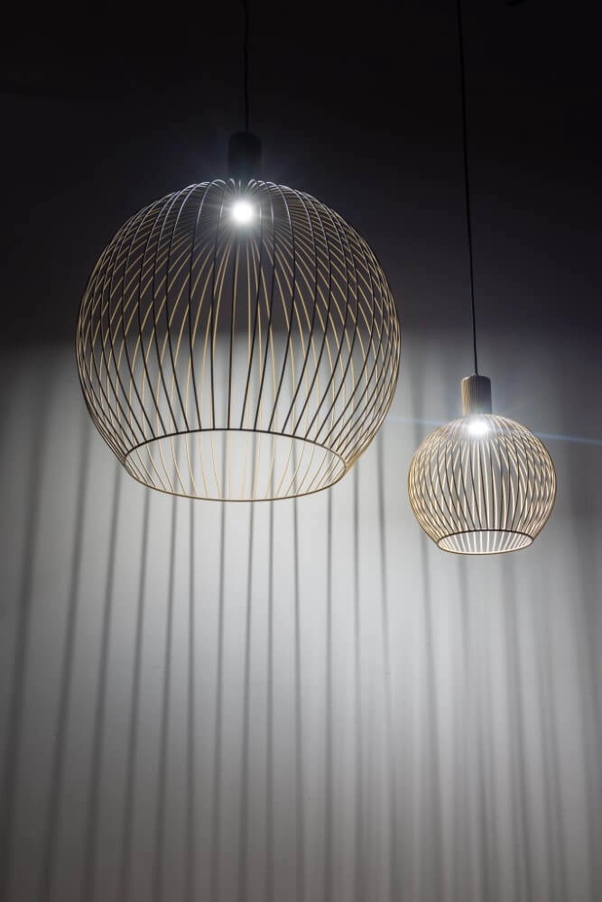 Sandfarbene Hängelampe Wire Sand Ø 40cm ETH 8720195307112