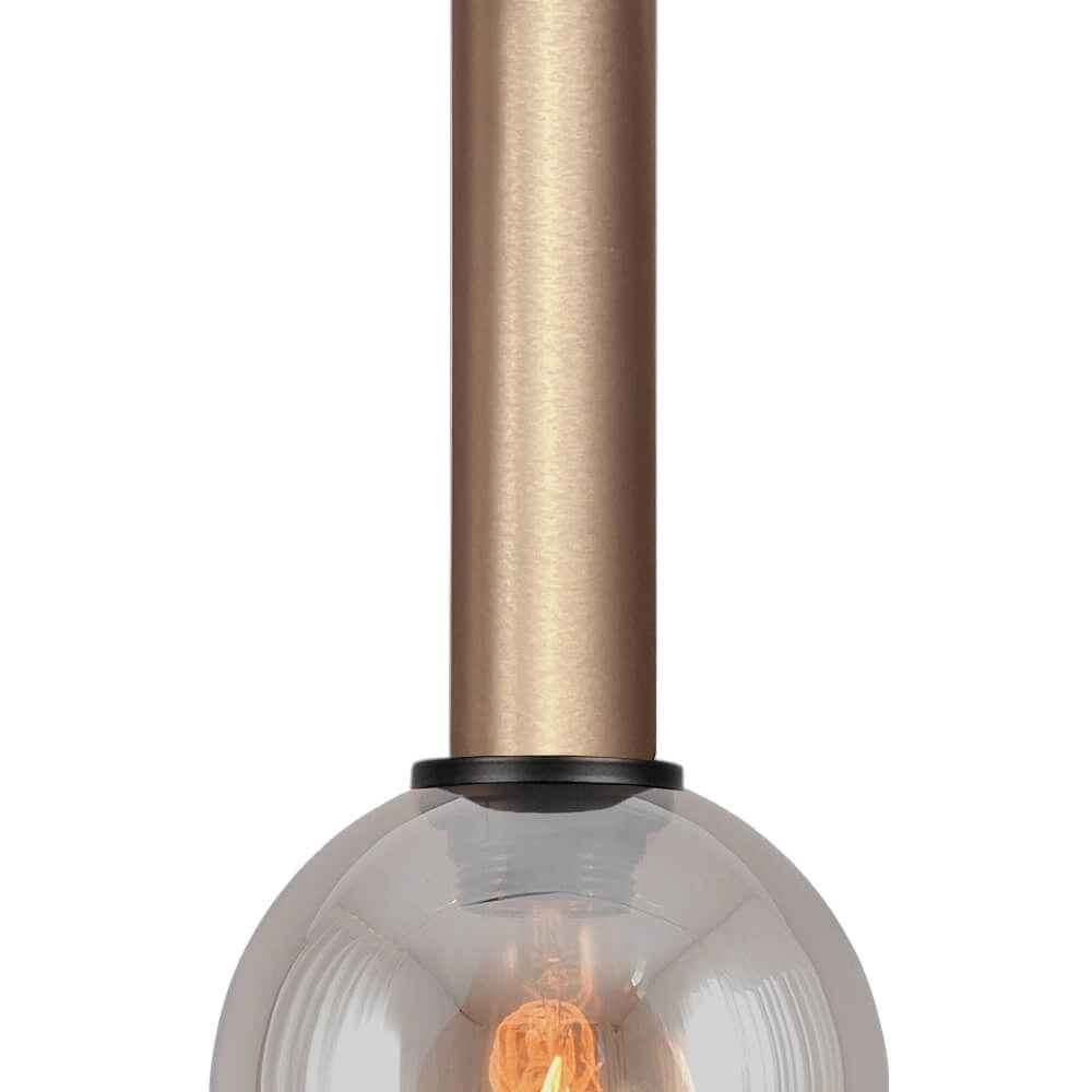 Hängelampe Ø 15cm Bella 2 Messinggold mit Goldglas Masterlight 8718121333915