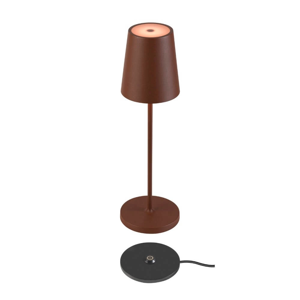 Tischlampe für den Außenbereich Vinolina Two Rost - wiederaufladbar SLV 4024163288309
