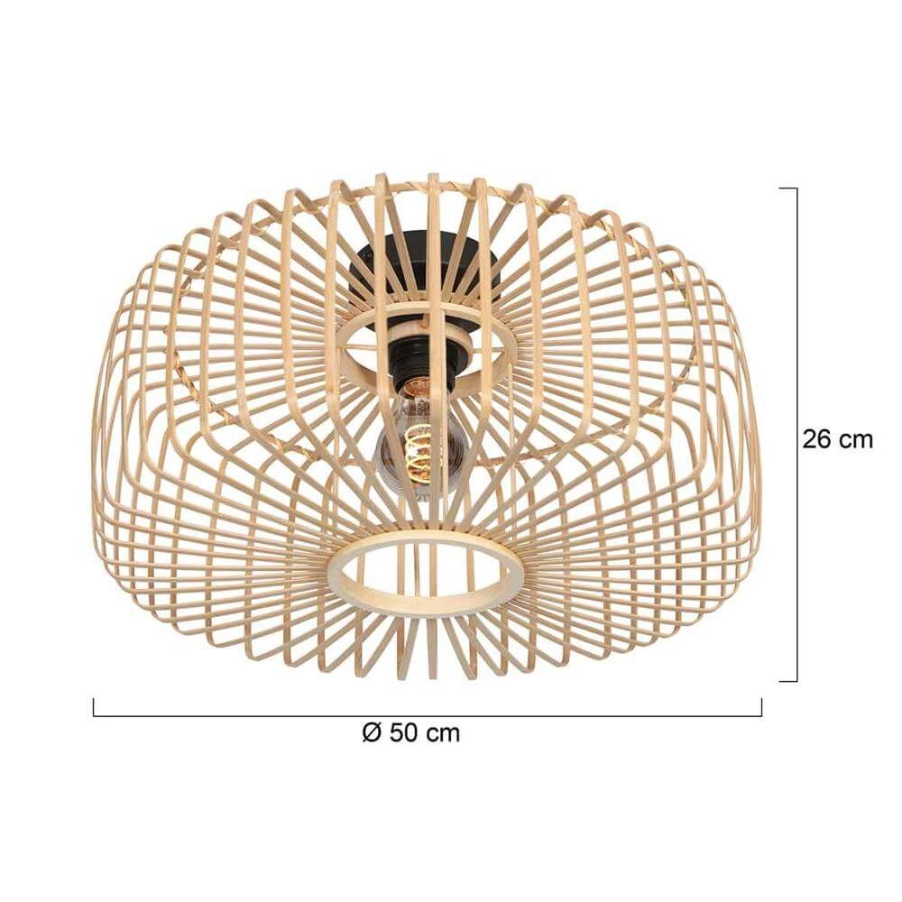 Deckenleuchte aus Bambus Bloeba Ø 50cm Steinhauer 8712746176773