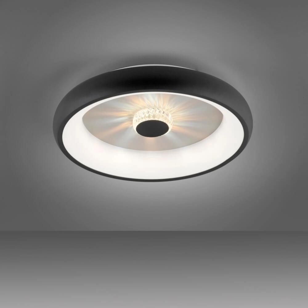 Runde Deckenleuchte Vertigo schwarz Ø 46,5cm Just Light 4043689994723