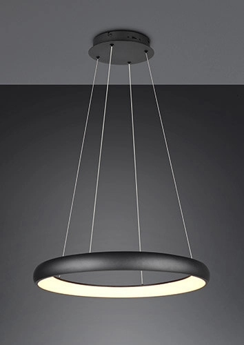 LED-Hängelampe Cardona schwarz - Ø 75cm
