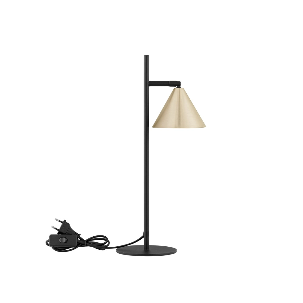 Tischlampe Conico schwarz mit gold Lyora 5212017475459