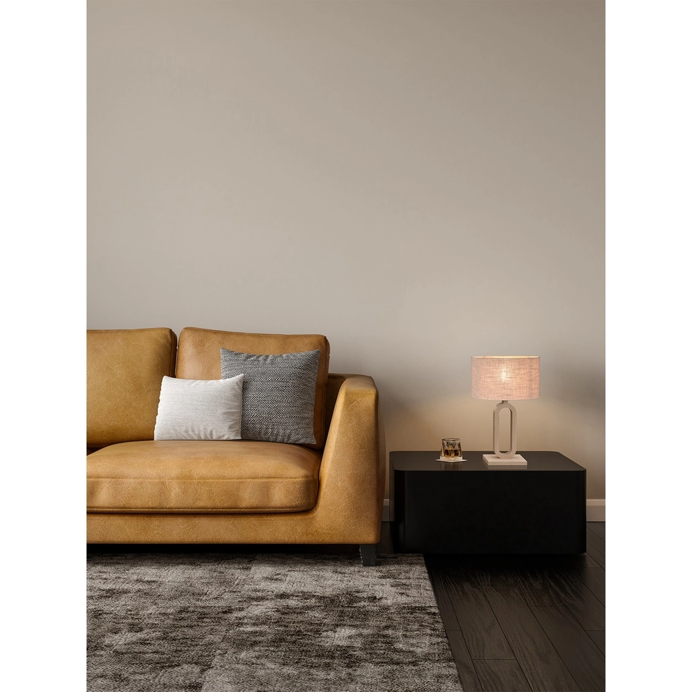 Tischlampe Sino Loop 39 cm leichtes Holz Masterlight