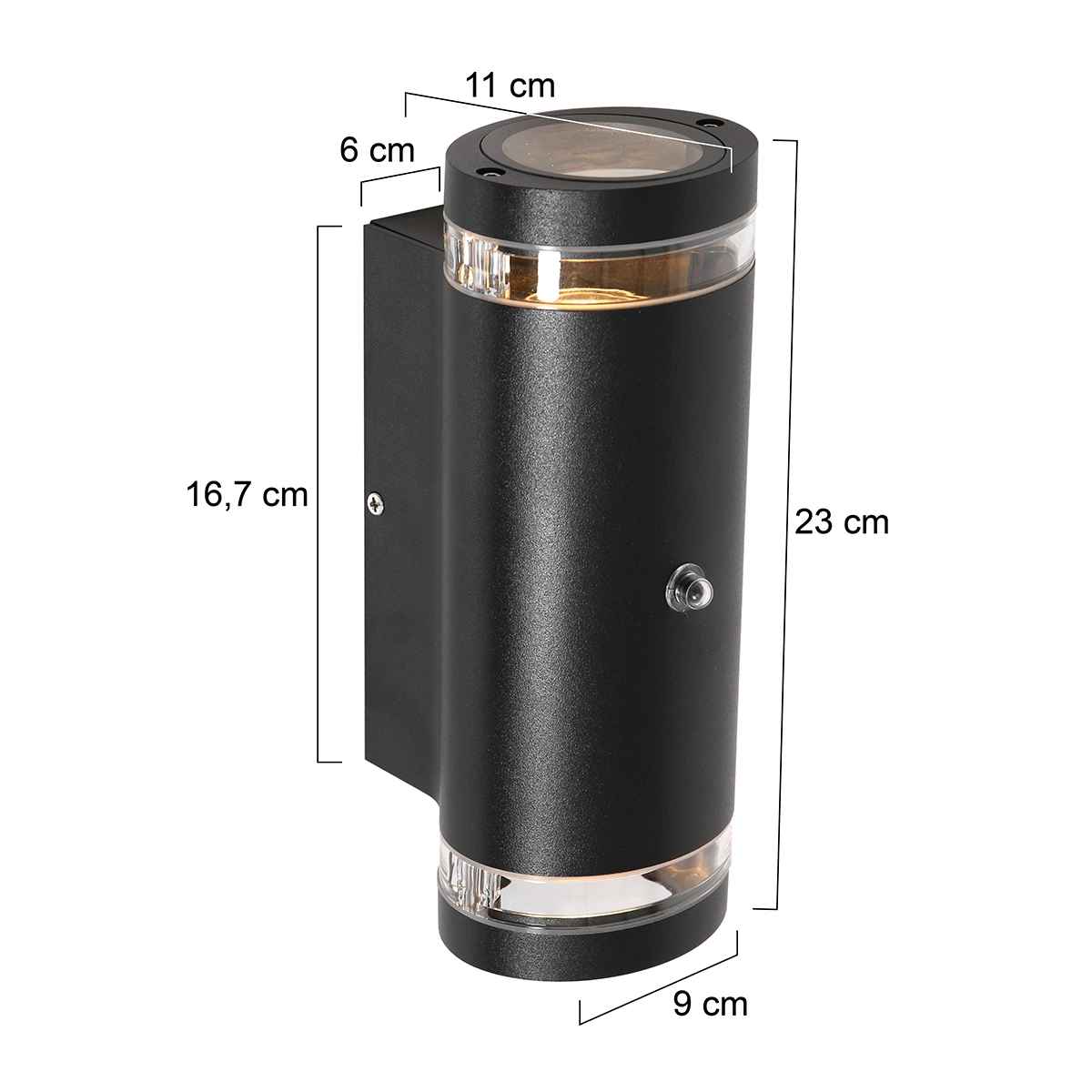 Up-Down-Lichtsensor Dosko 20cm - schwarz Steinhauer 8712746133271