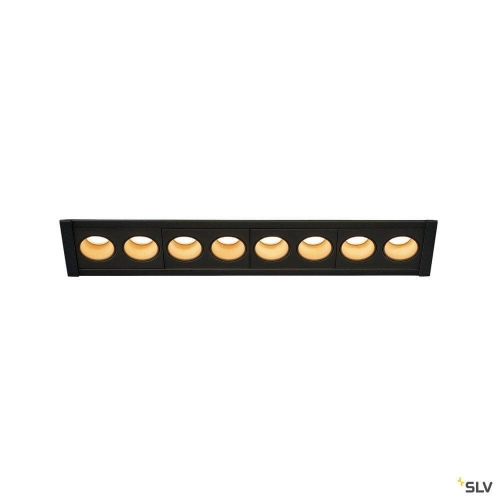 LED-Einbauleuchte Milandos 8-lichts 8x130 Lumen schwarz SLV 4024163254724