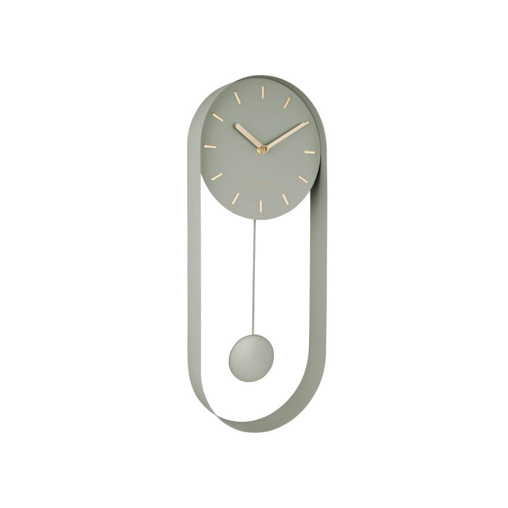 Wanduhr Pendel Charm grün - Ø 20 x 50cm Karlsson 8714302696664