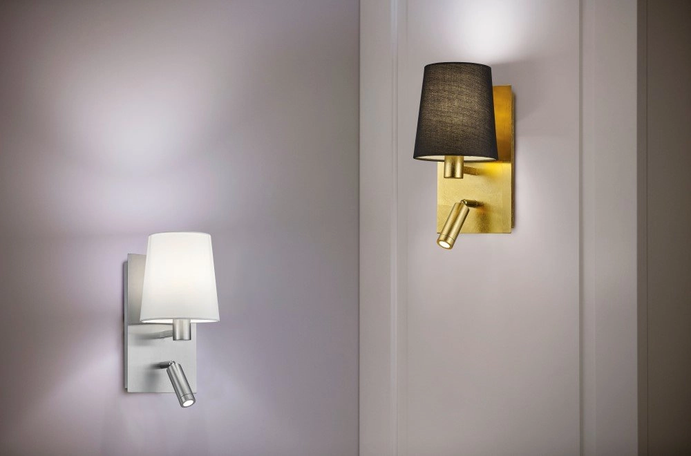 Leselampe im Schlafzimmer Marriot Metallgrau Trio 4017807374681