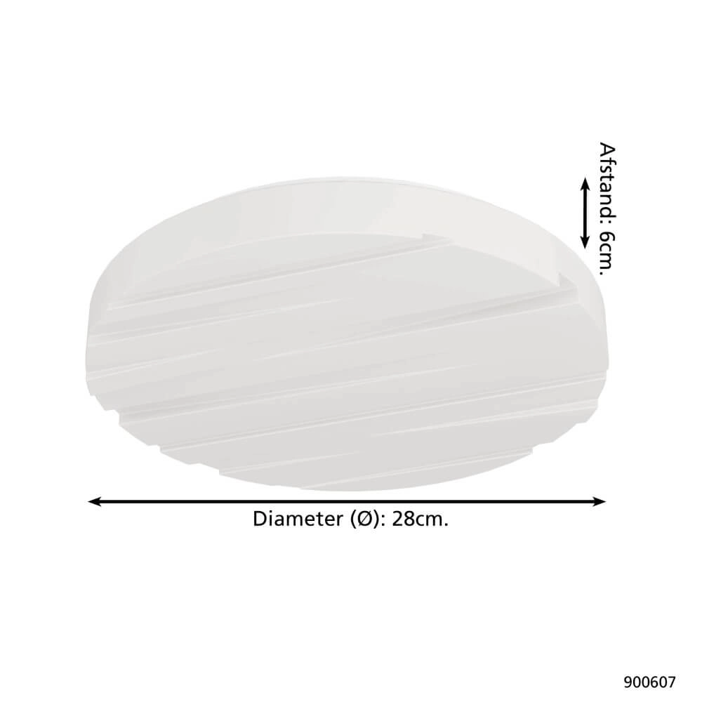 Moderne LED-Deckenleuchte Ferentino Ø 28cm Eglo 9008606245055