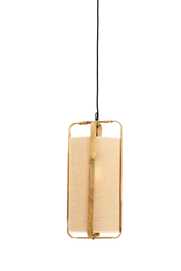 Cremefarbene Pendelleuchte Sendai Ø 27cm