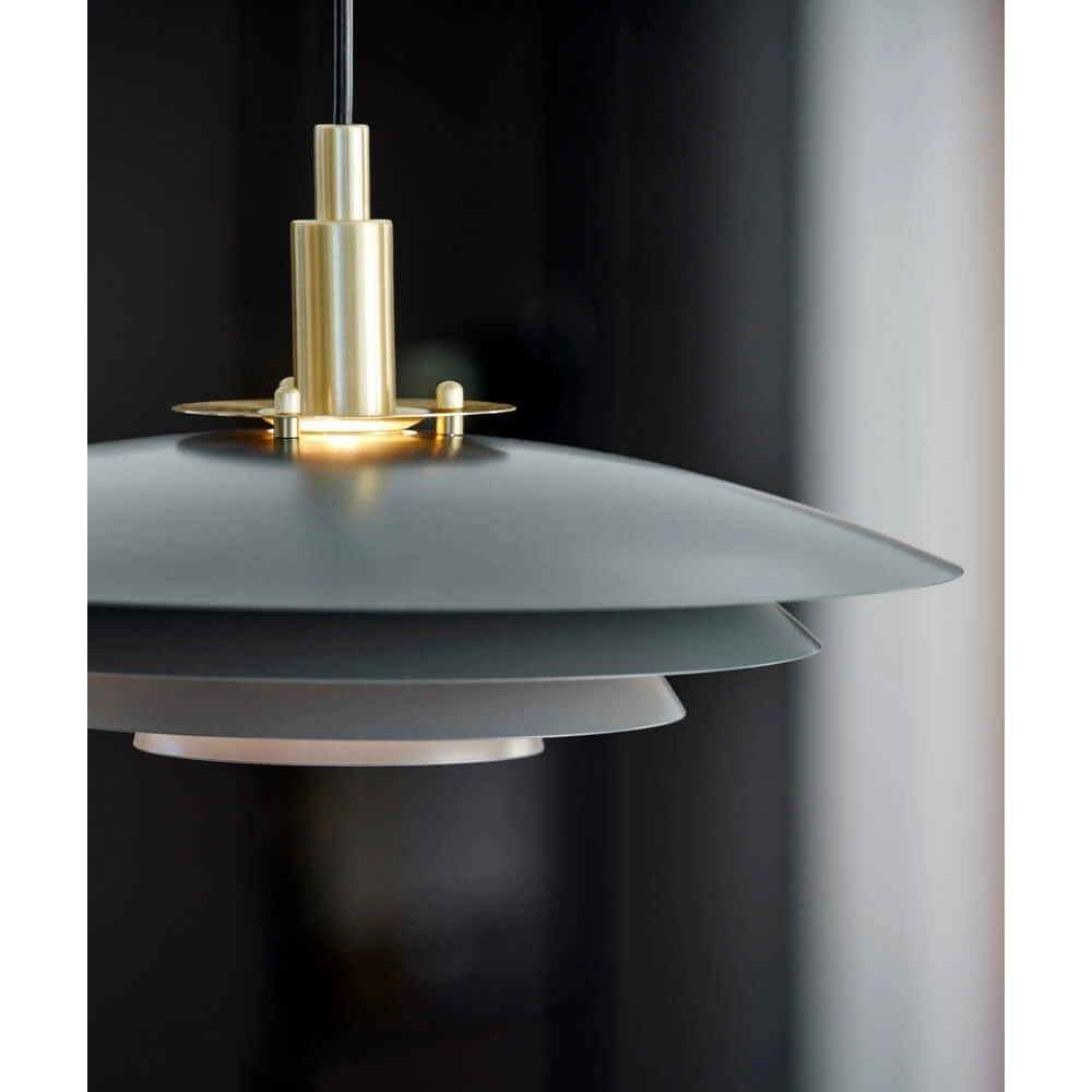 Design-Pendelleuchte Bretagne grau Ø 38cm Nordlux 5704924011450