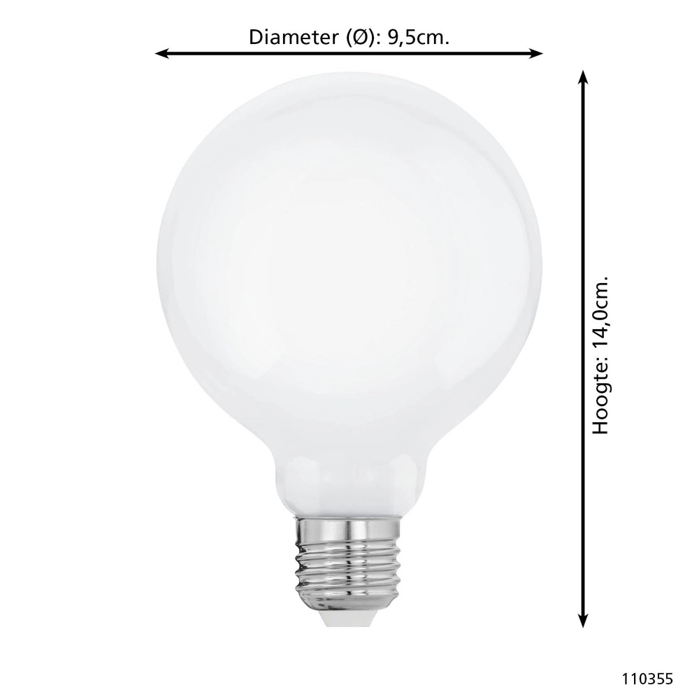 LED-Lampenkugel Zigbee E27 7,5 W - 806 lm - 3000 K - G95 Eglo 9008606362073