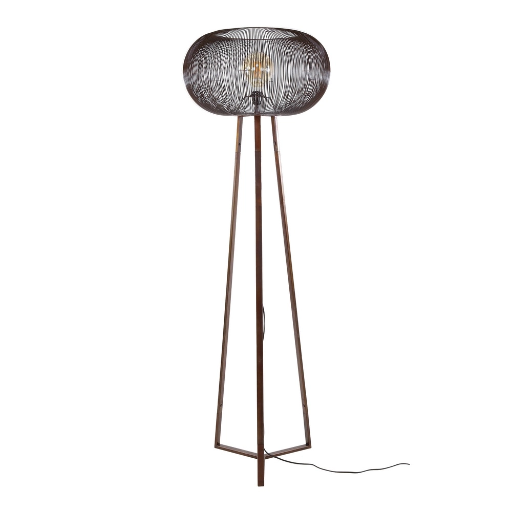 Drahtlampen-Stehlampe Copper Ø 55cm - 1x E27 Lyora 8716803513273