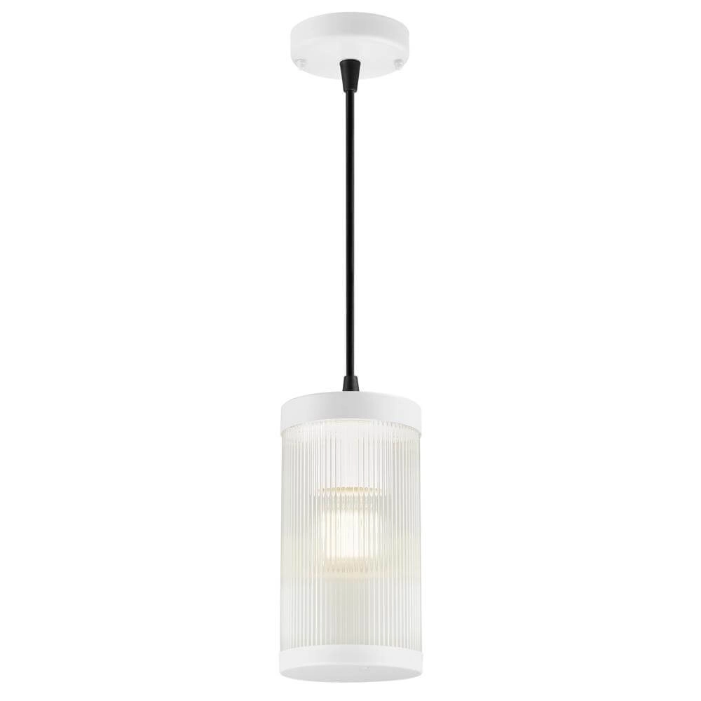 Pendelleuchte aus Glas Coupar weiß