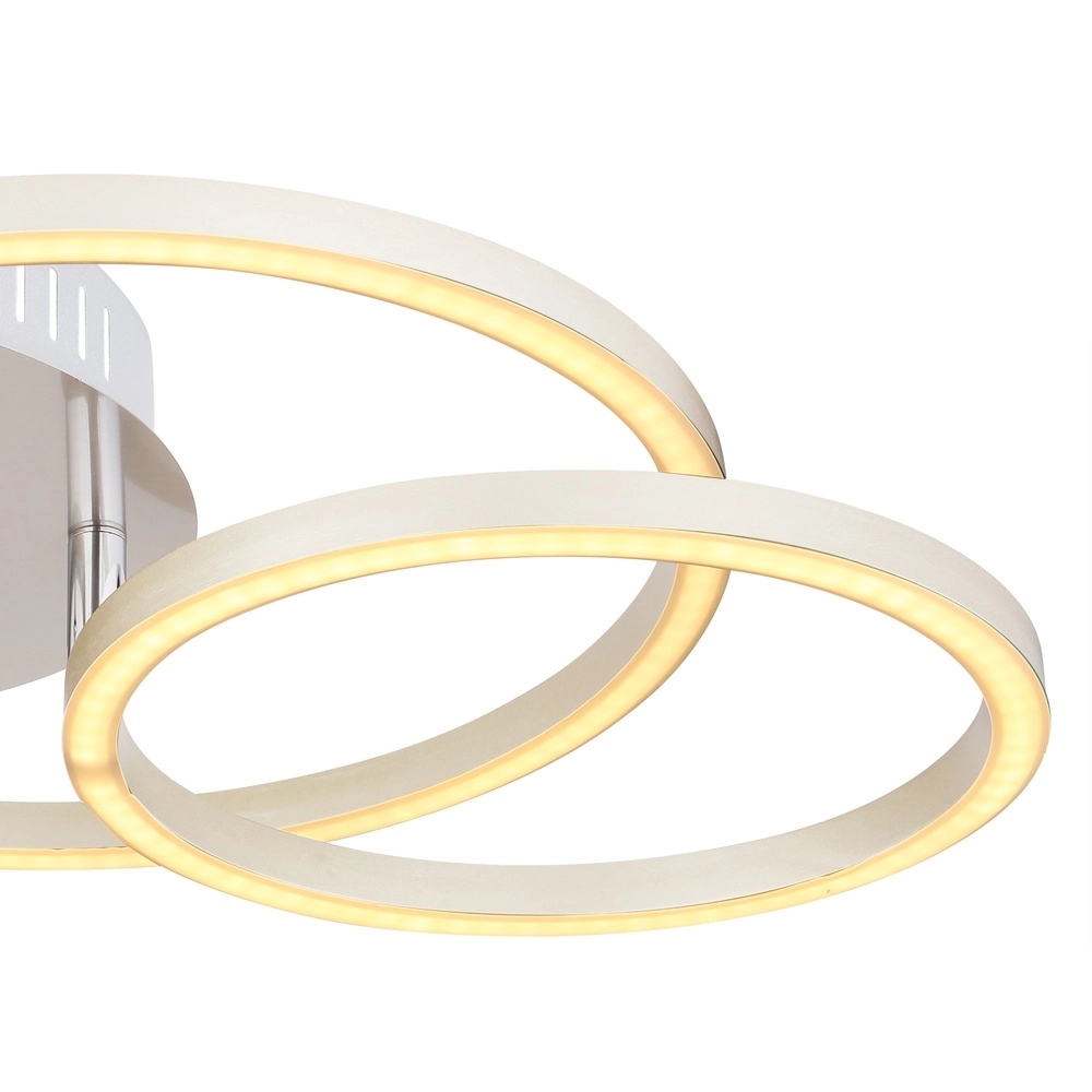 Moderne Deckenlampe Kendy 3 Ringe Nickel Globo 9007371407743