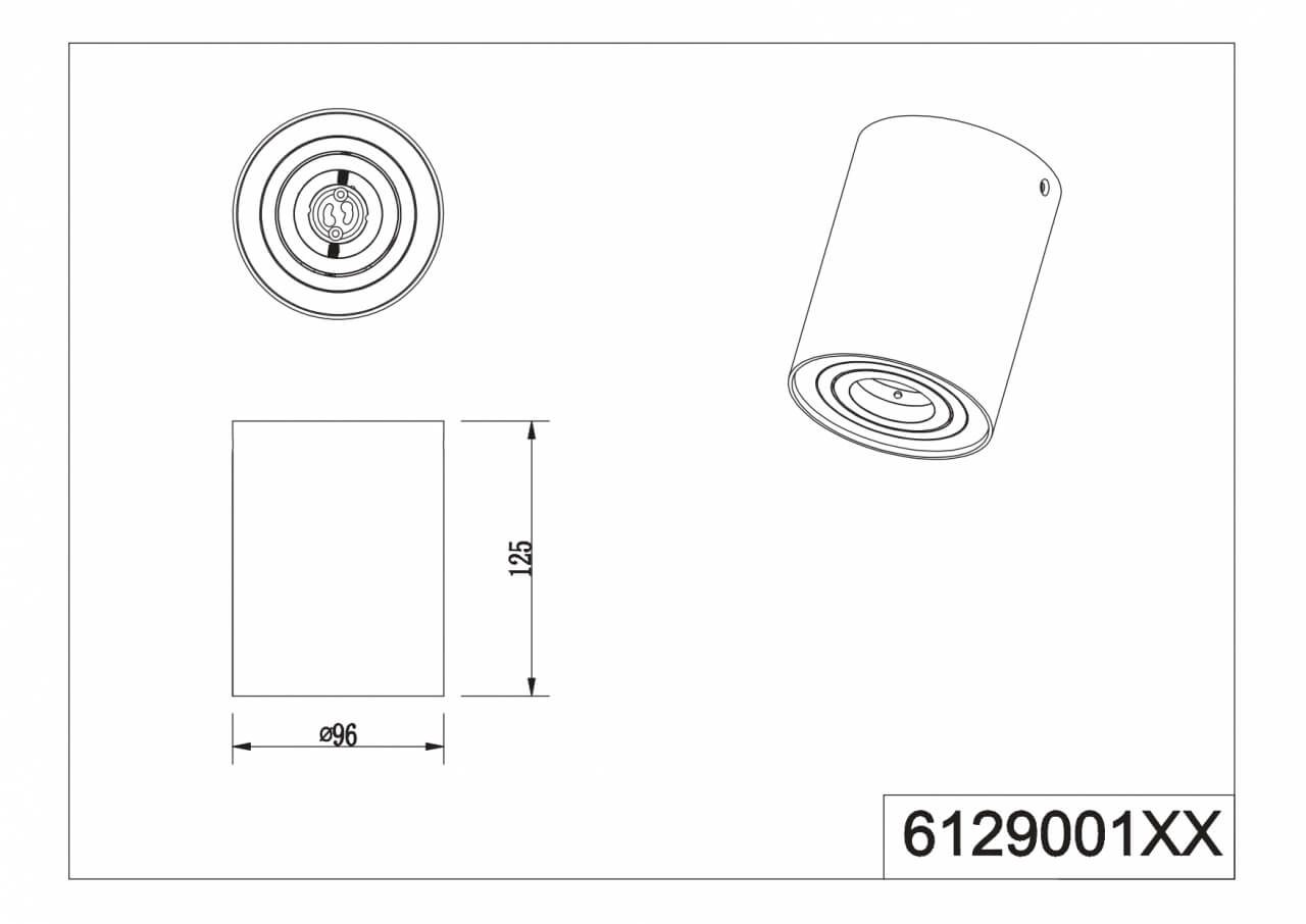 Deckenleuchte Cookie Ø 9,6cm Trio 4017807558890