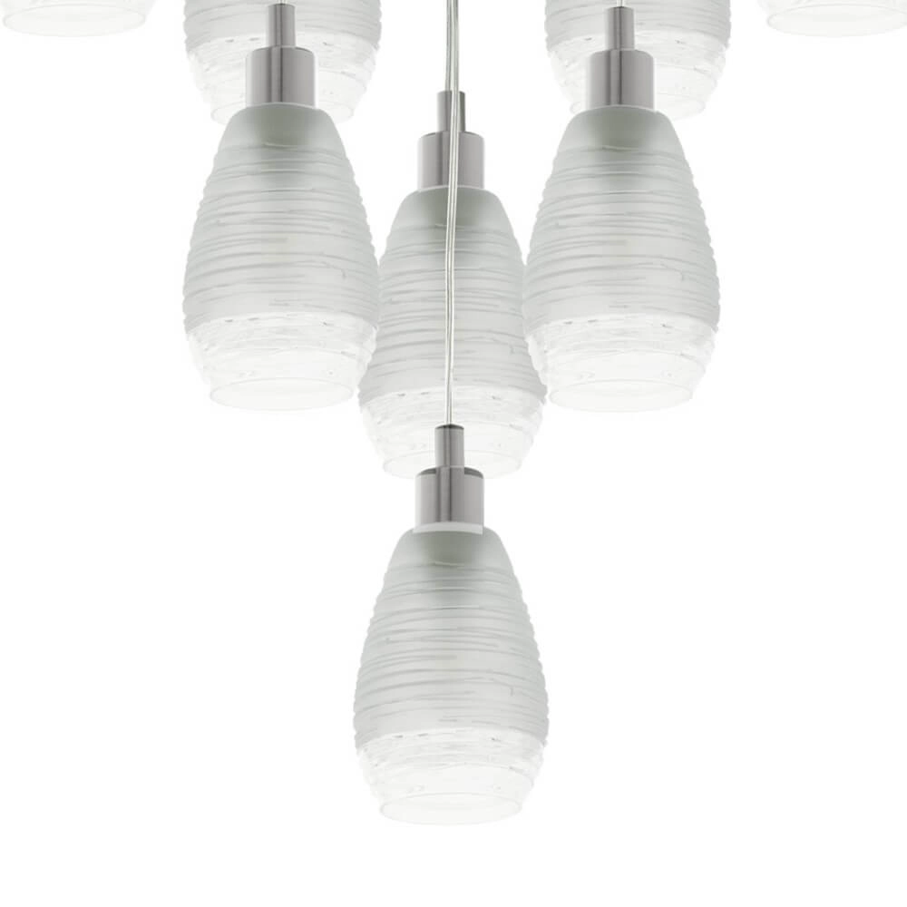 Hängelampe mit 10 Leuchten Siracusa Nickel Stars of Light 9002759395032
