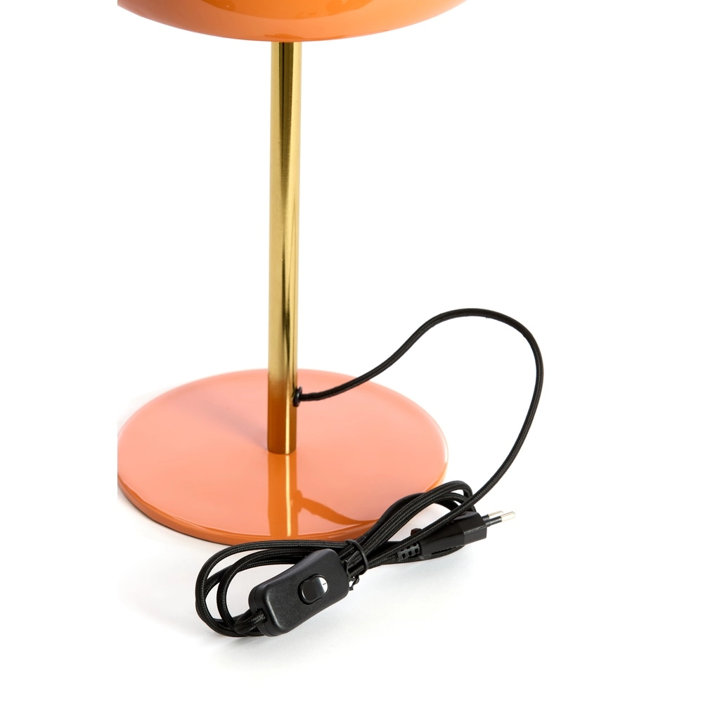 Tischlampe Surin Ø 23cm – glänzend orange mit Gold Light & Living 8717807740955