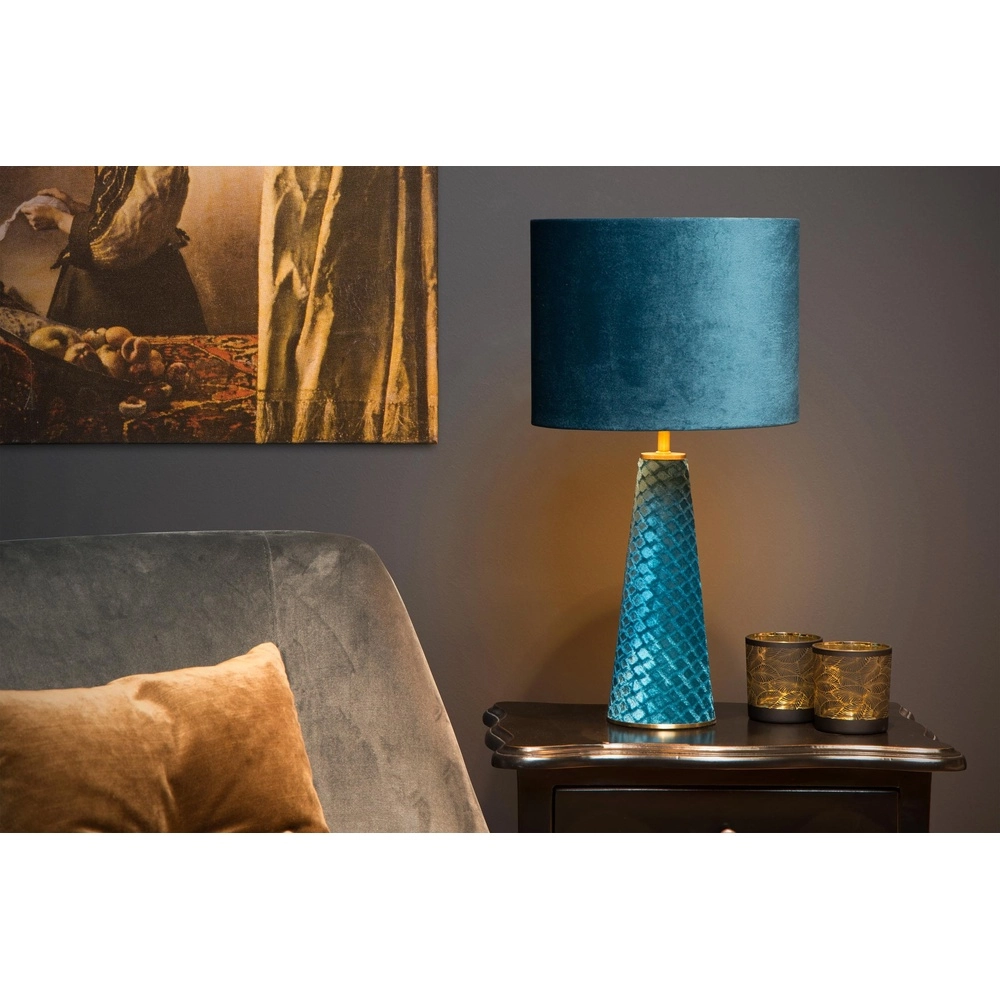Tischlampe Extravaganza Velvet Blau Lucide 5411212105301