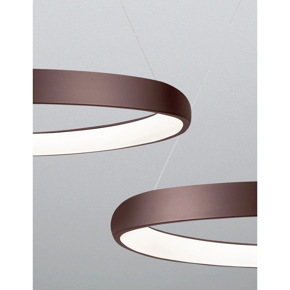 Design-Pendelleuchte Albi kaffeebraun Ø 81cm Lyora 5212017414892