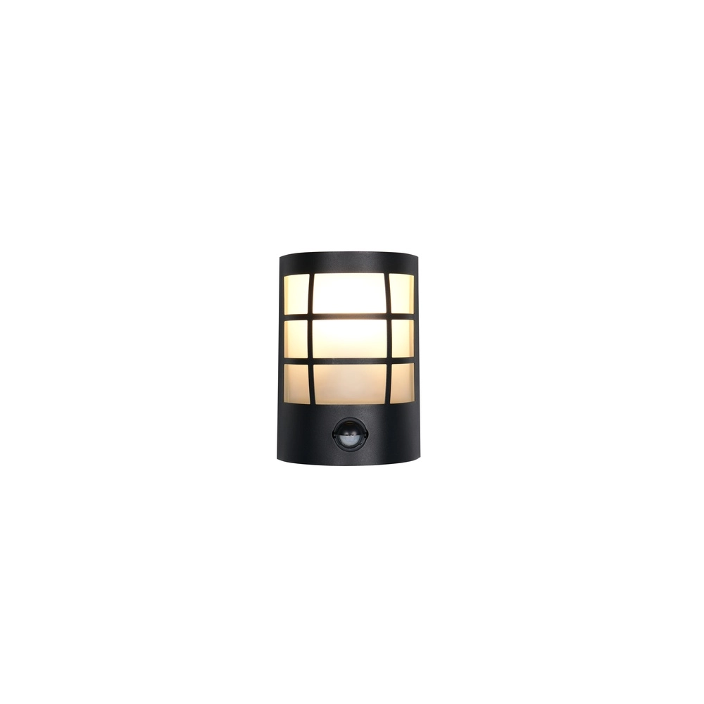 Schwarze Wandleuchte Sintra mit Sensor Trio 4017807648256