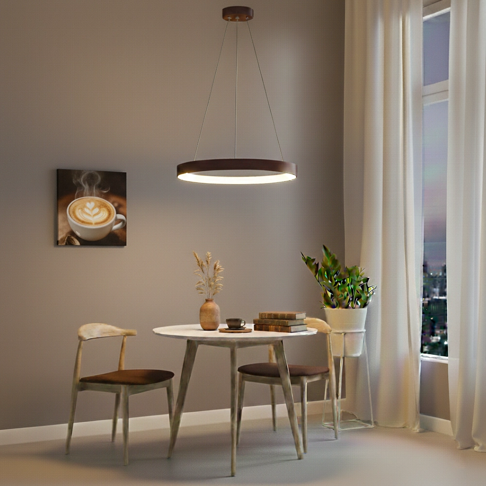 Design-Pendelleuchte Albi kaffeebraun Ø 61cm